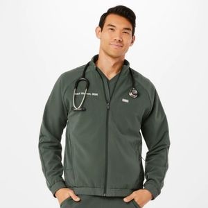 Figs Technical Collection Cobaki Scrub Jacket Moss Green SzXXL